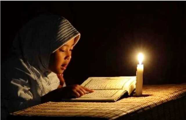 anak kecil menerapkan metode menghafal quran